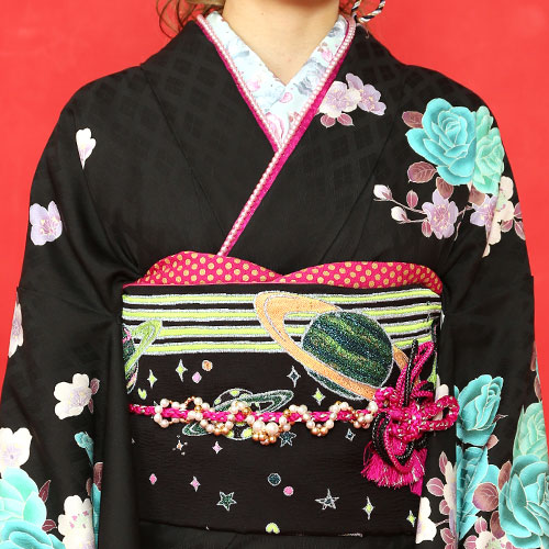 42 割引 希望者のみラッピング無料 きゃりーぱみゅぱみゅ 振袖 帯 2点セット 正絹 着物 28 13 L 振袖 浴衣 水着 thaar Net