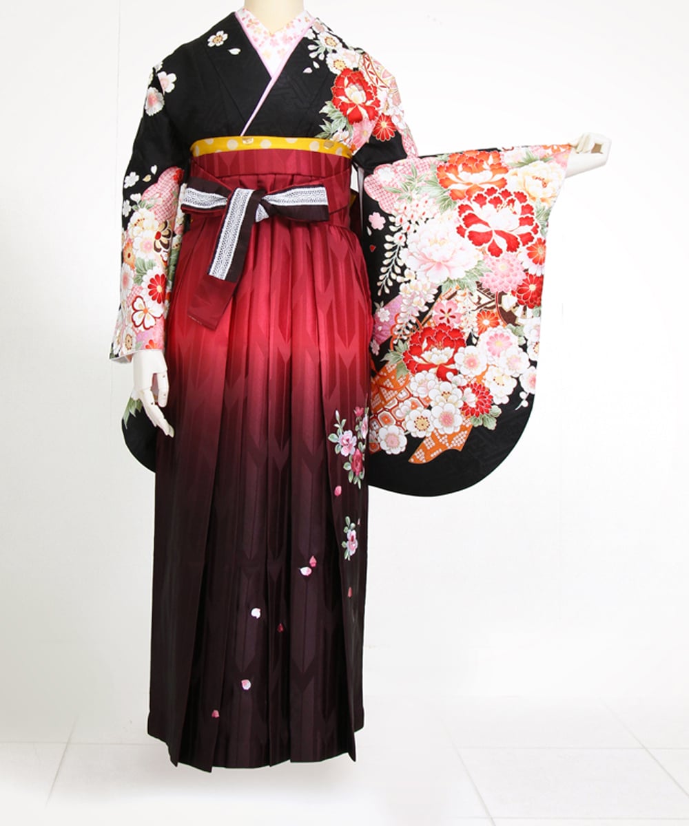 【卒業袴】日本の伝統美を身にまとう☆黒地京古典