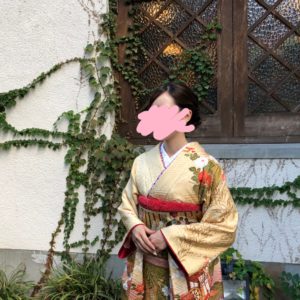 着物姫の振袖をお召しになったお客様の口コミ