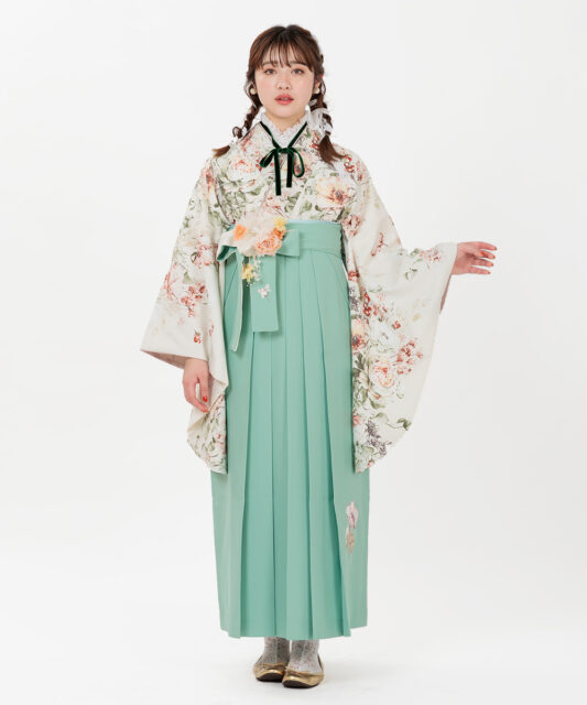 【卒業袴】繊細な華やかさ☆ドライフラワー／アイボリー SUGAR KEI