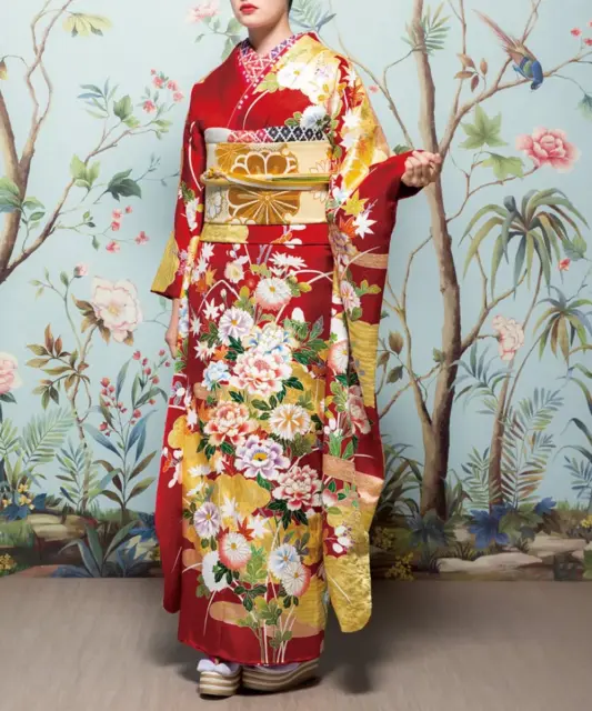 👑第3位【成人式/参列/振袖】百花繚乱に咲き誇る花々☆緋色百花繚乱 J-ROSSO