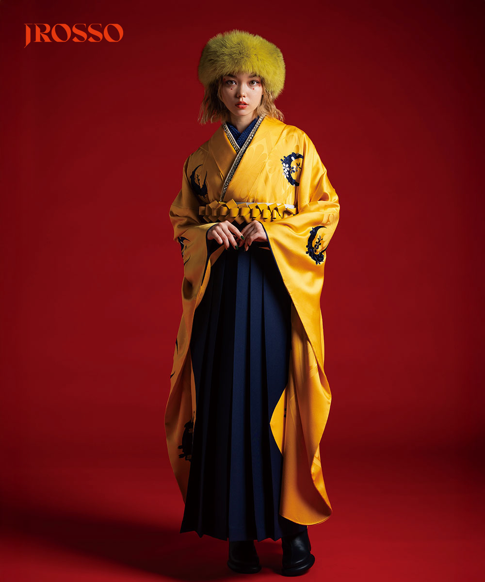 【卒業袴】優しく満ちる陽彩美☆月影の桜　山吹J-ROSSO