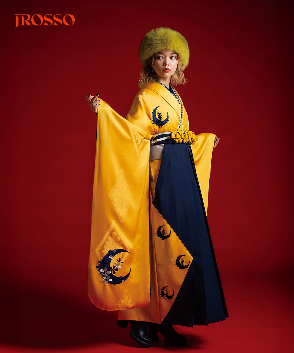 【卒業袴】優しく満ちる陽彩美☆月影の桜　山吹J-ROSSO