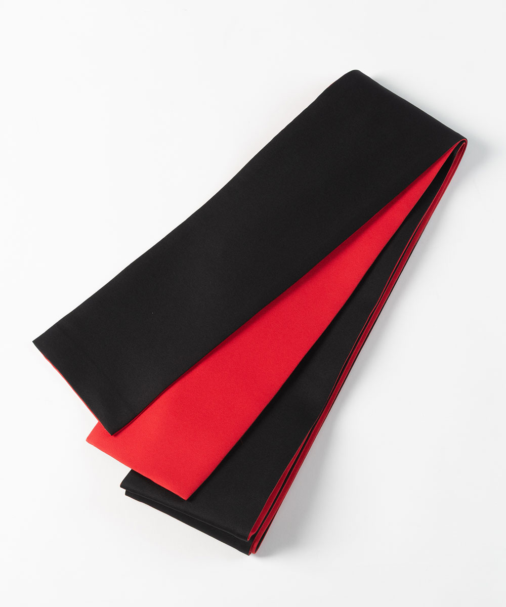 【半幅帯】白珠に朱の月 JR