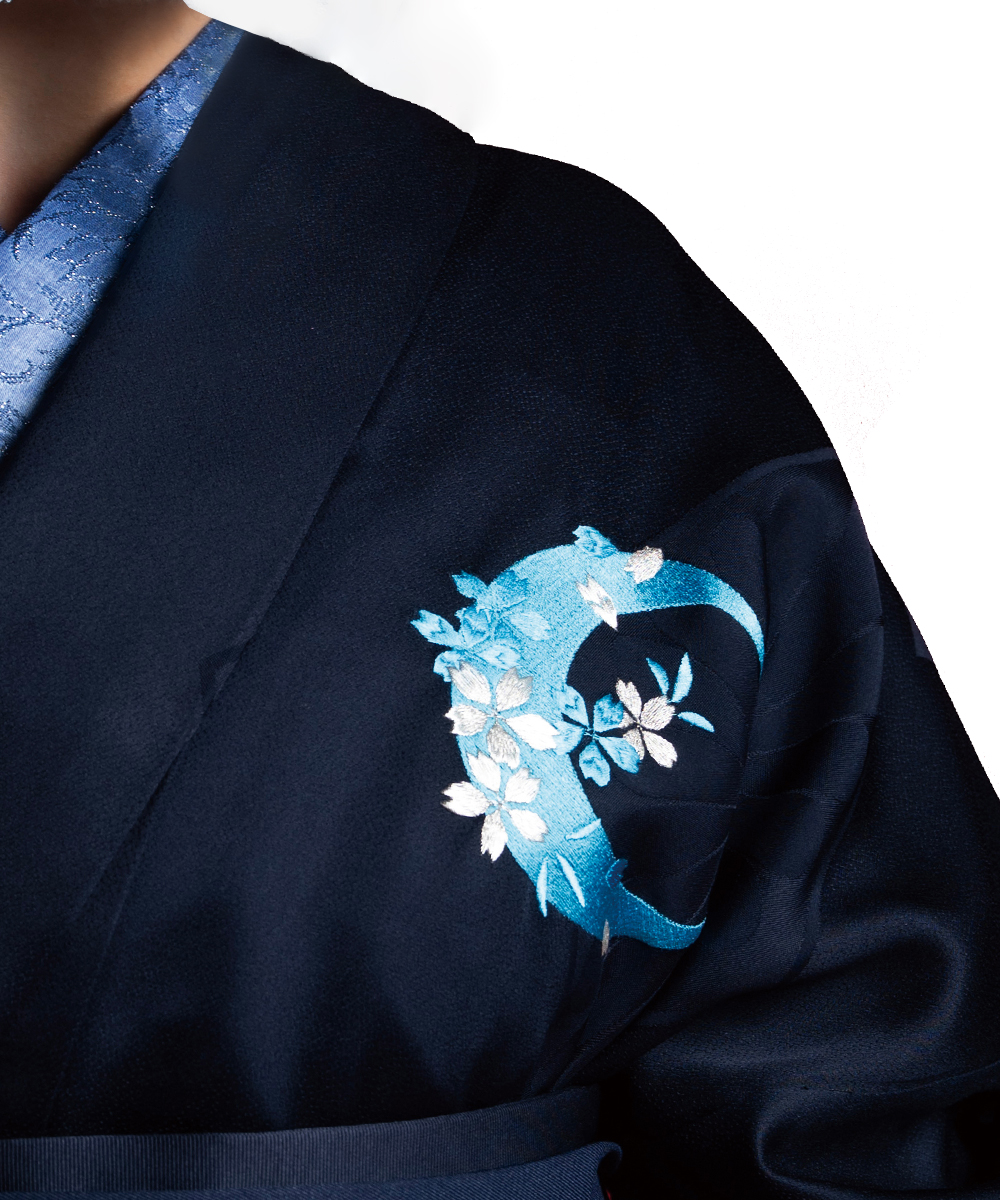 【卒業袴】しとやかな瑠璃美☆月影の桜　瑠璃J-ROSSO