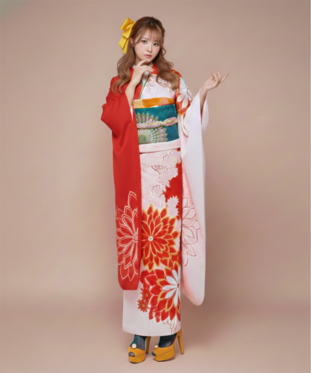 【成人式/参列/振袖】レディライクな王道レッド☆レディ/レッド J-ROSSO