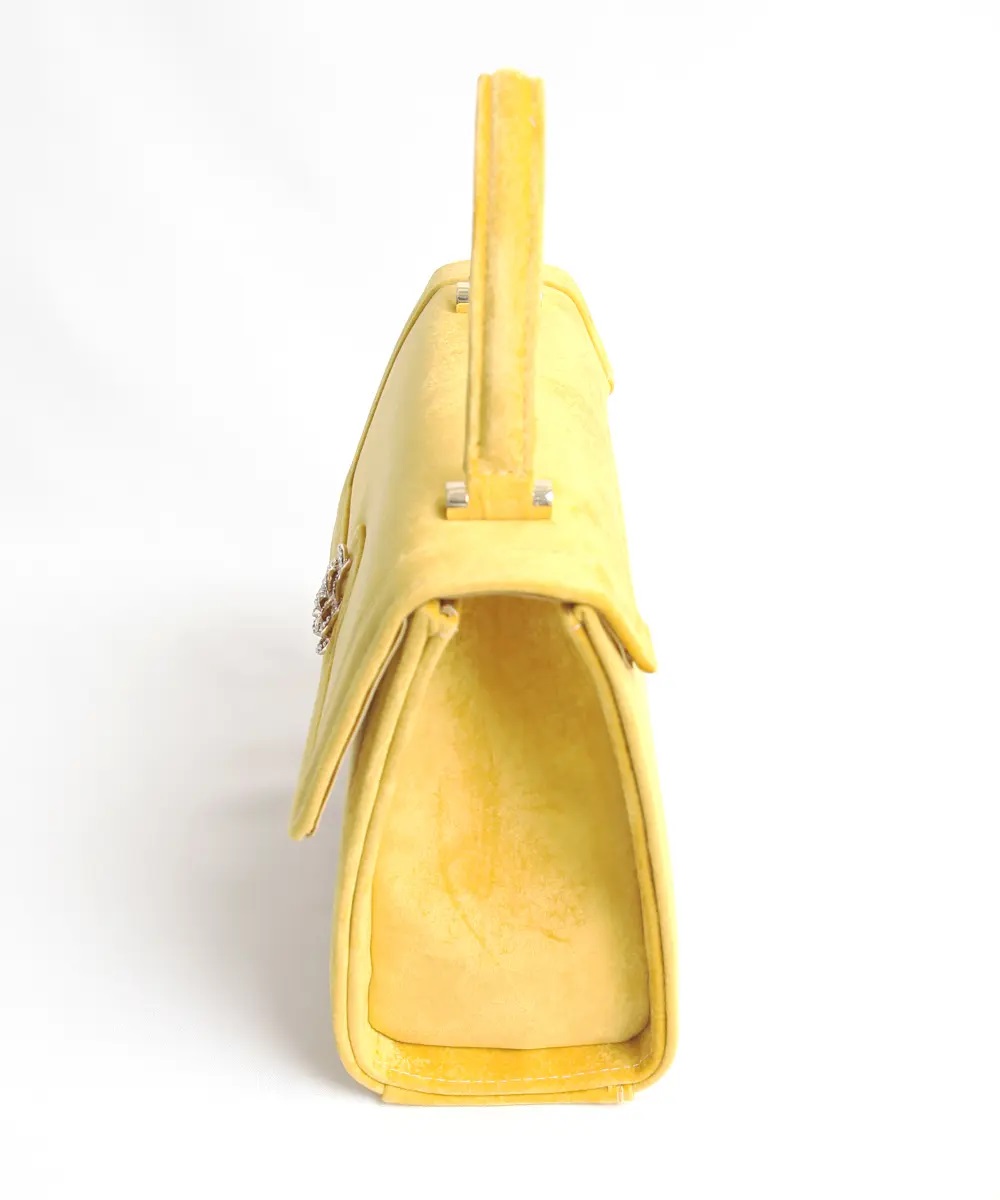 【バッグ】[PRIMA]黄／ベルべット