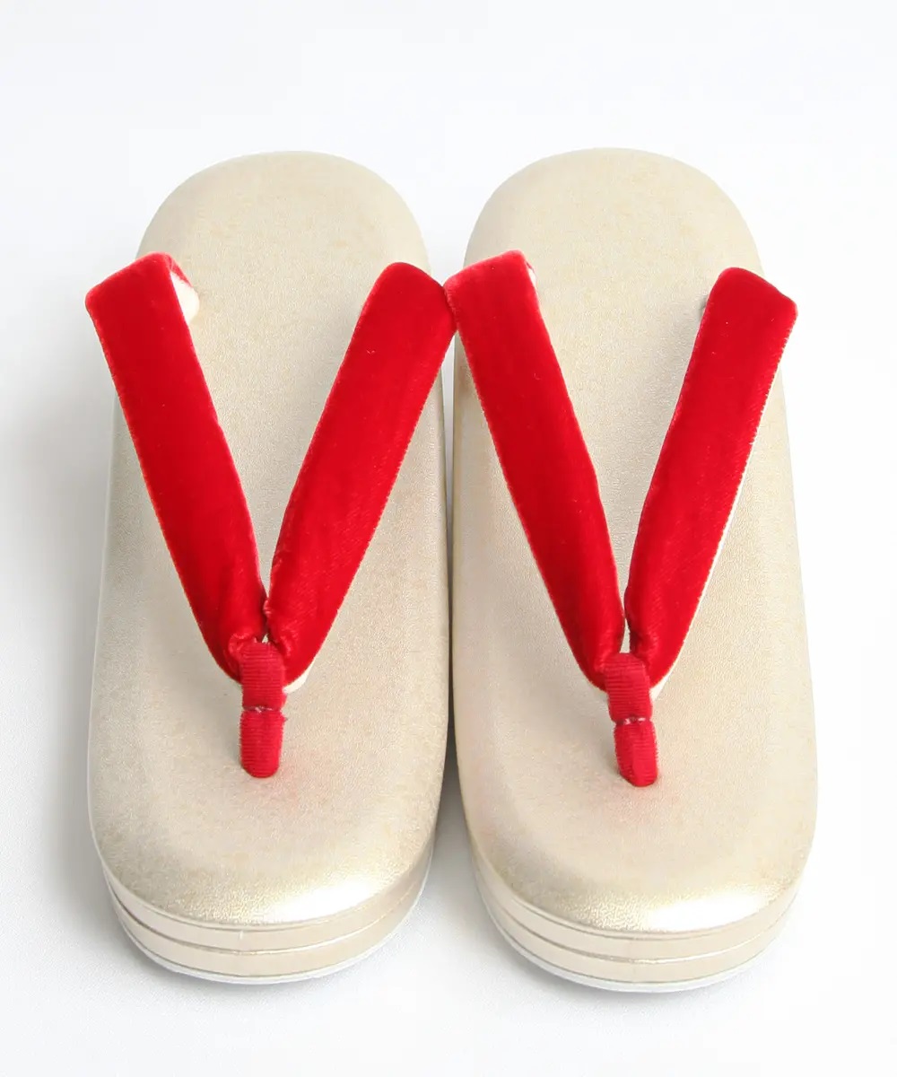 【草履】[PRIMA]赤／タッセル 22.5-24.5cm対応