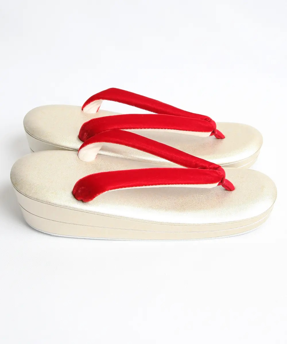 【草履】[PRIMA]赤／タッセル 22.5-24.5cm対応