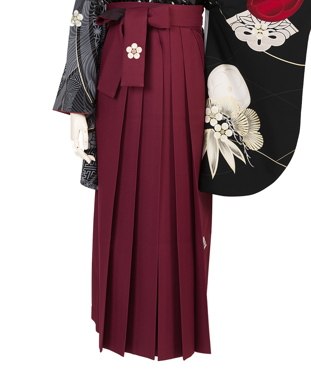 【卒業袴】中村里砂×JAPAN STYLE｜凛とした和モダン☆梅丸紋／黒