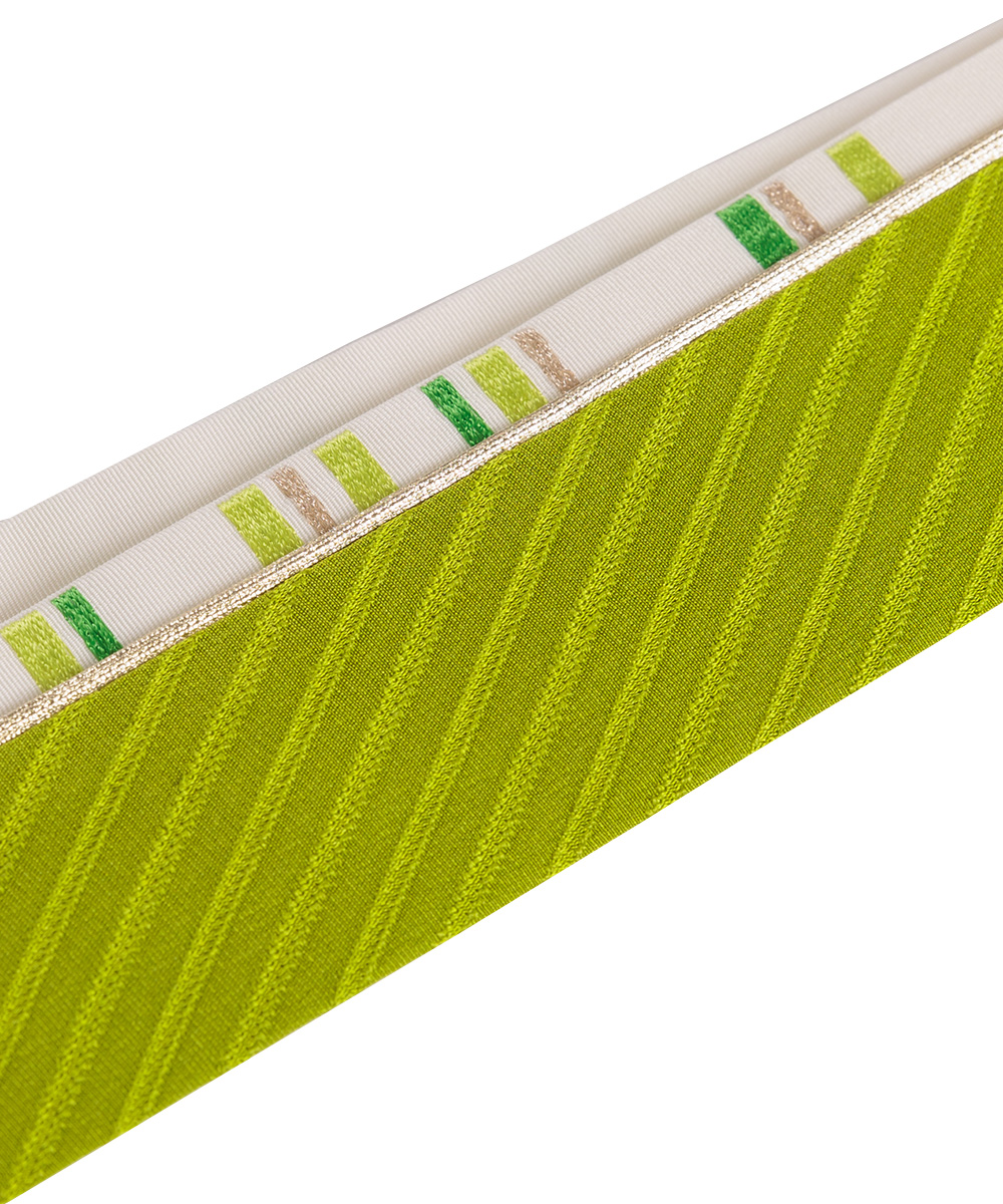 【重ね襟】黄緑重ね