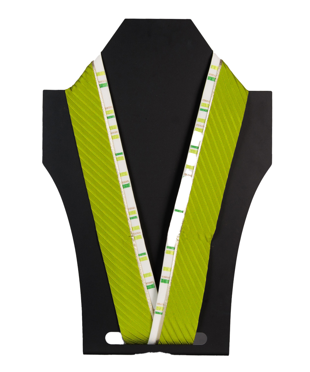 【重ね襟】黄緑重ね