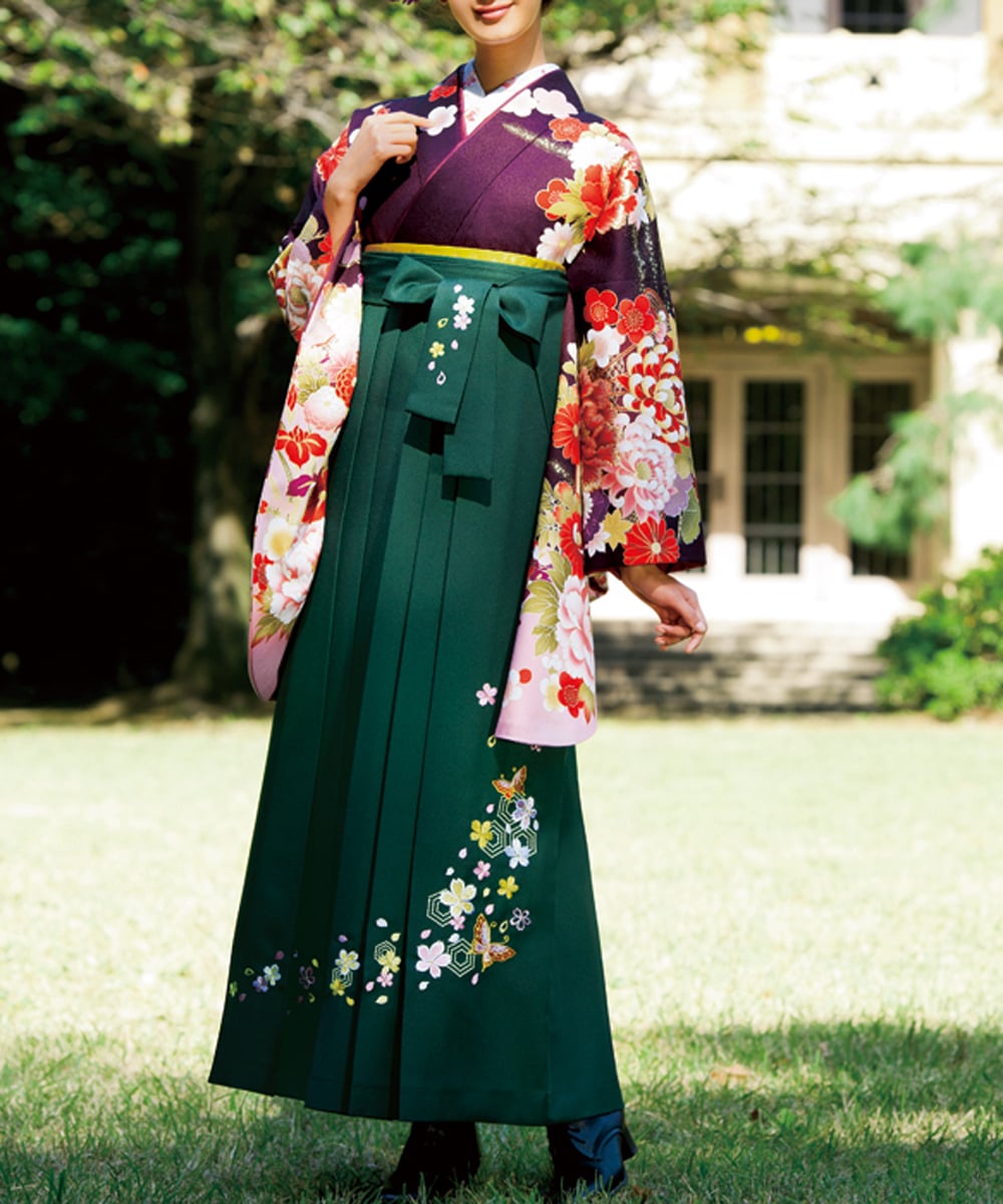 卒業袴 大人可愛いお姉さん 紫花雅 成人式や結婚式の振袖 卒業式袴の着物コーディネートレンタルサイト 着物姫