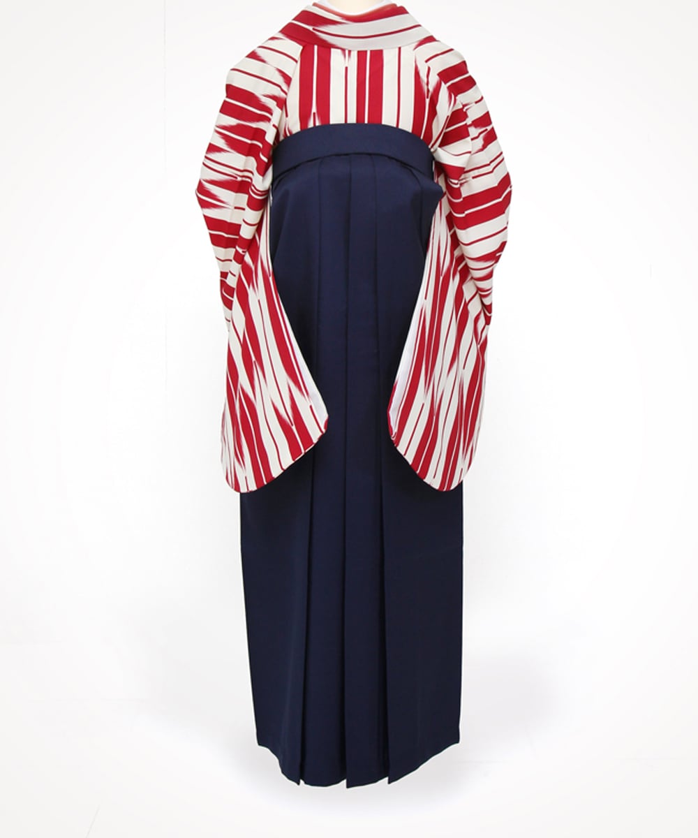 卒業袴 定番スタイル エンジ矢絣 成人式や結婚式の振袖 卒業式袴の着物コーディネートレンタルサイト 着物姫