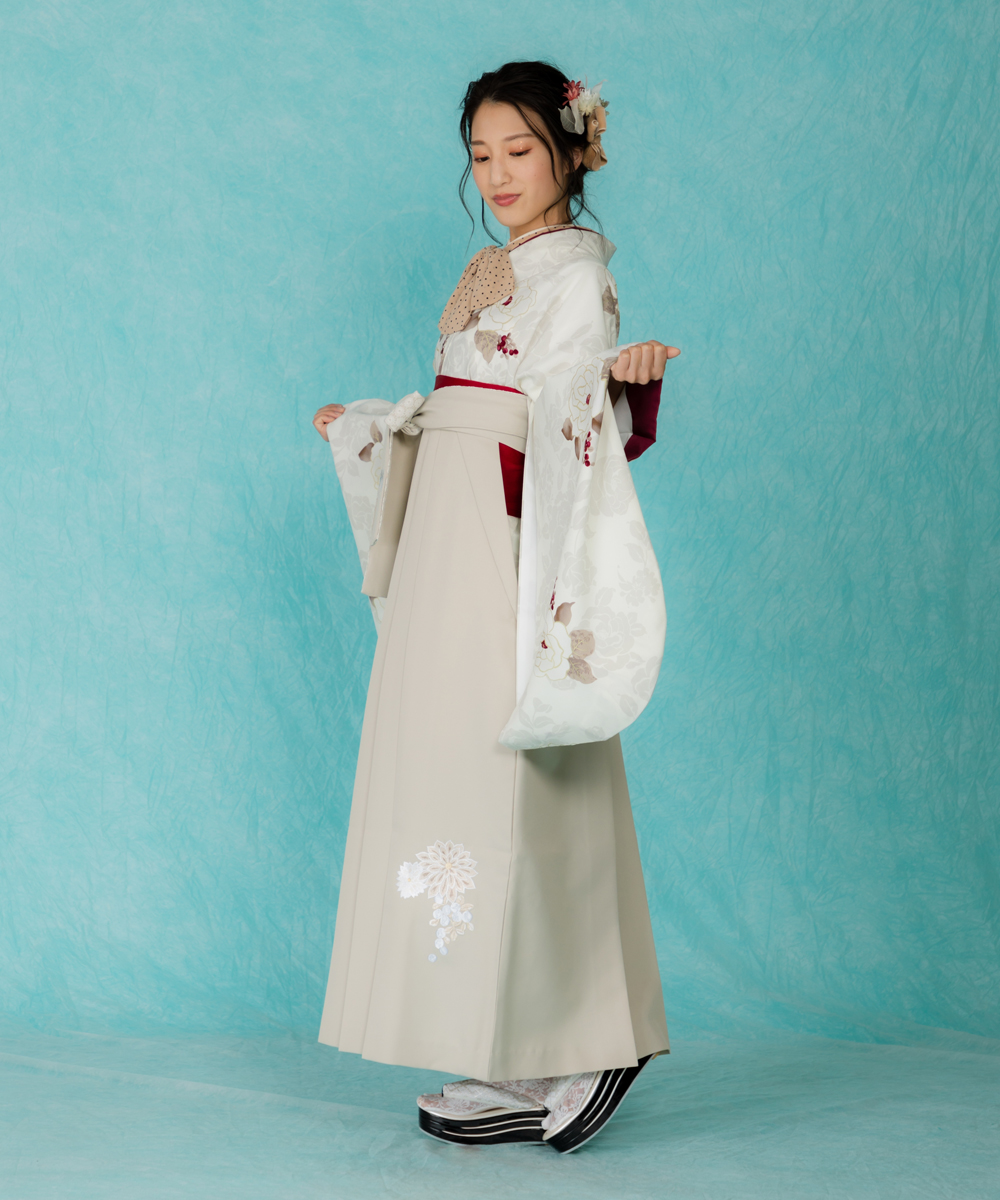 【卒業袴】アンティークモダン☆薔薇に野葡萄 JAPAN STYLE×中村里砂