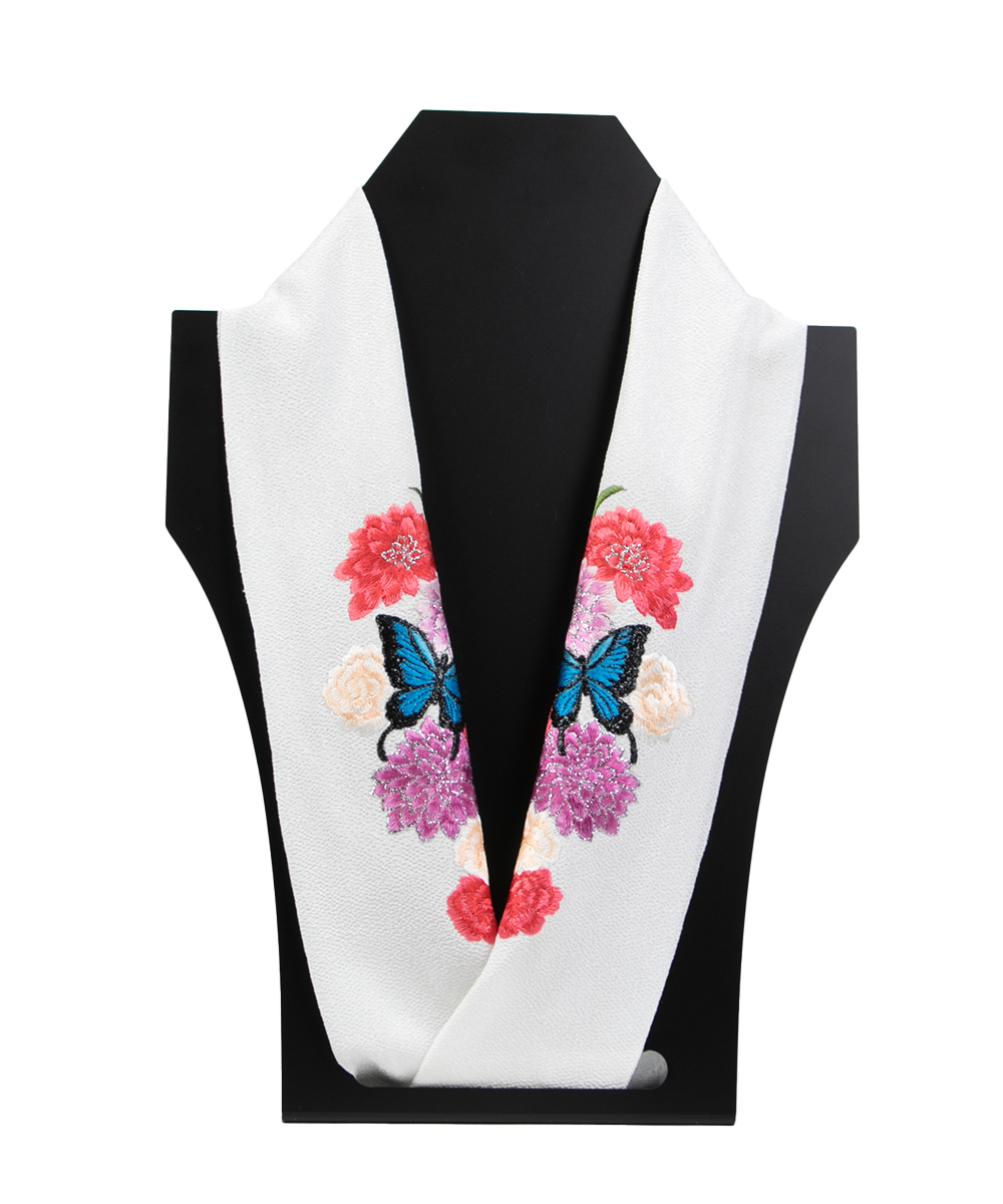 【卒業袴】スタイリッシュでクール☆白地バタフライ