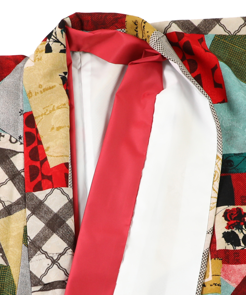 【卒業袴】バラモダンレトロガール☆星間/赤　モダンアンテナ