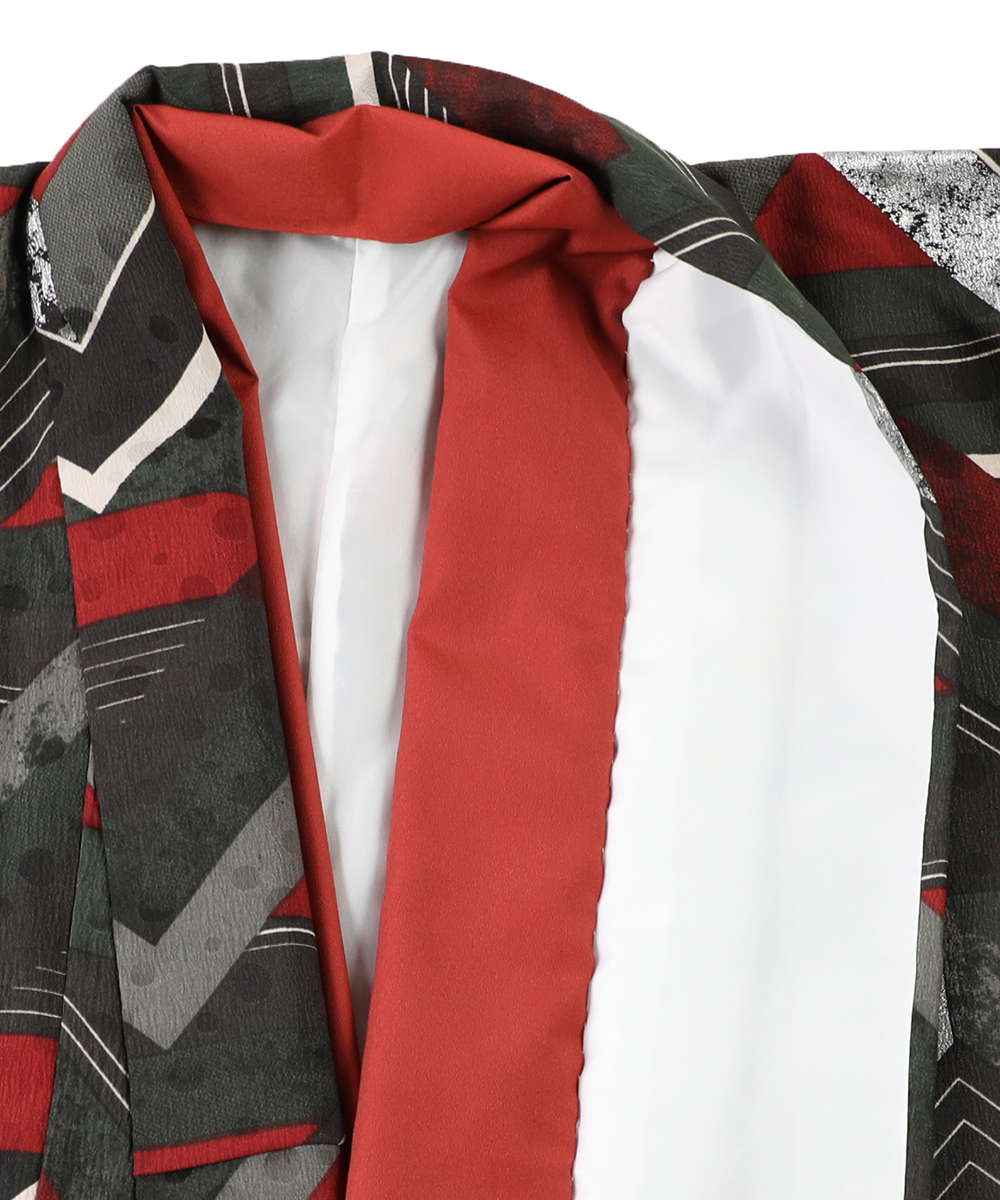 【卒業袴】個性派レトロガール☆稲妻/赤緑 モダンアンテナ