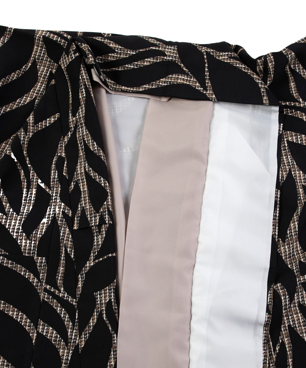 【卒業袴】リーフモチーフでシック☆リーフ　ラフィネモカ