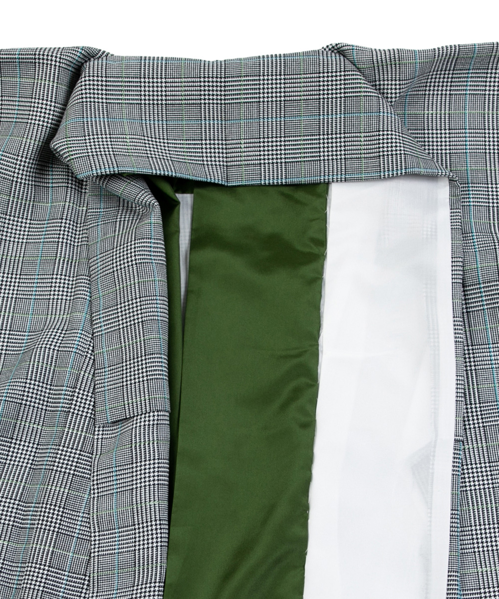 【卒業袴】昭和レトロ☆グレンチェック/グレー ラフィネモカ