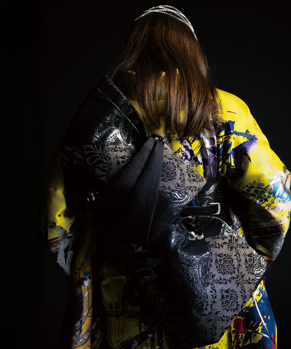 【成人式/参列/振袖】色彩のアート☆墨流しの風｜鳳凰 J-ROSSO